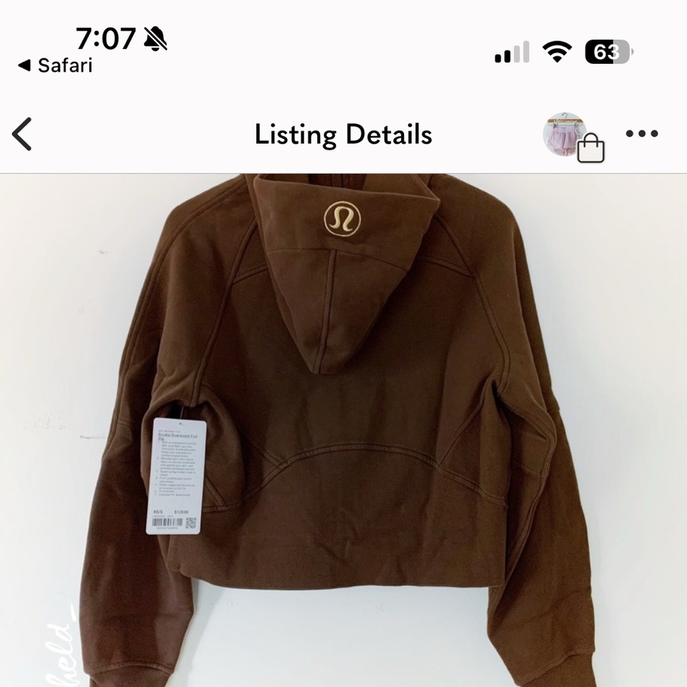 Lululemon scuba hoodie XXS